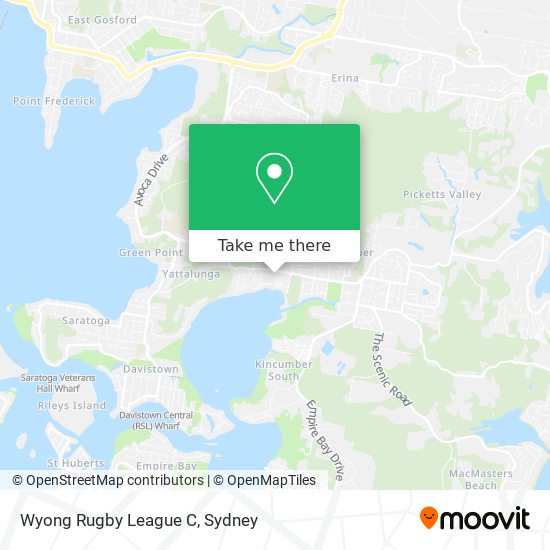Wyong Rugby League C map