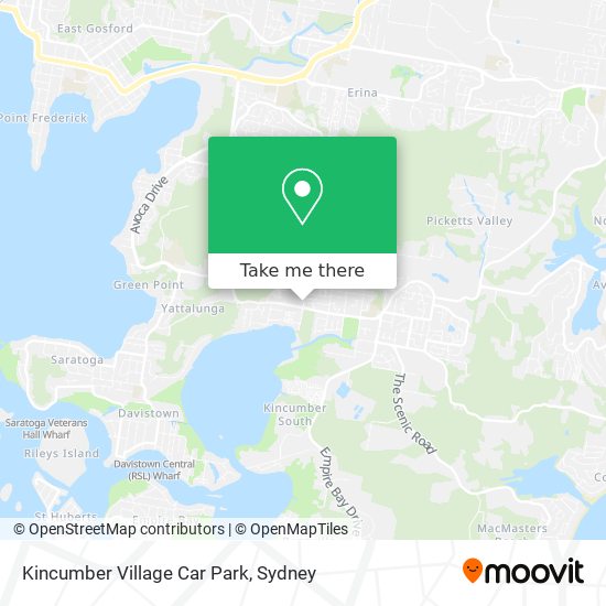 Kincumber Village Car Park map