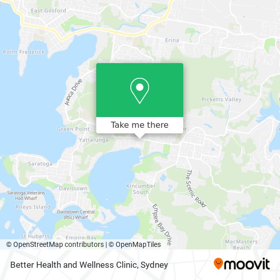 Better Health and Wellness Clinic map