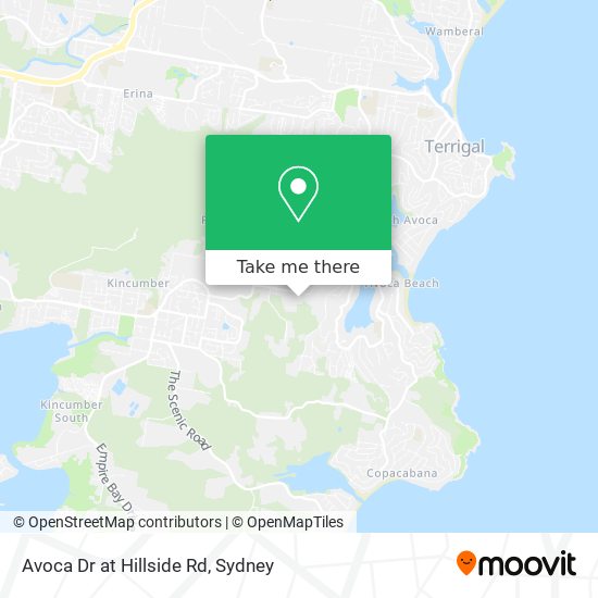 Avoca Dr at Hillside Rd map