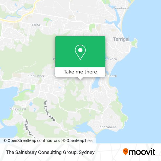 Mapa The Sainsbury Consulting Group