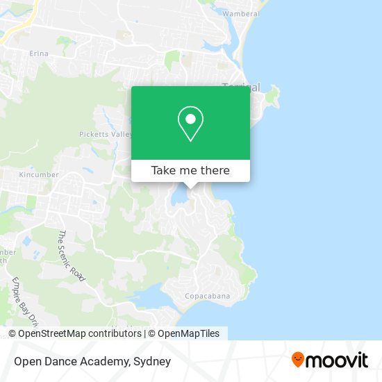 Open Dance Academy map