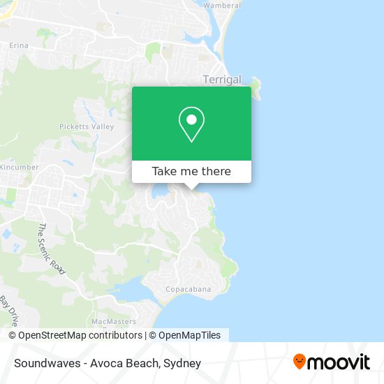 Soundwaves - Avoca Beach map
