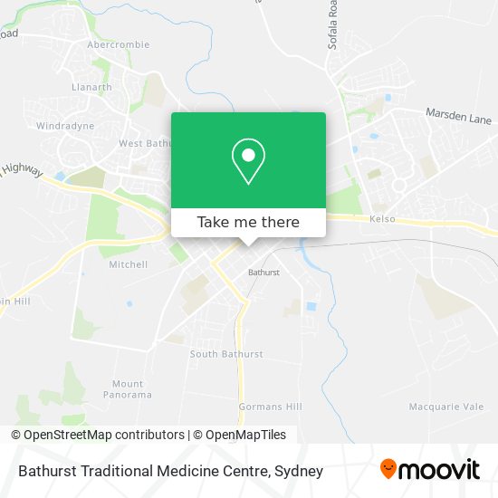 Bathurst Traditional Medicine Centre map