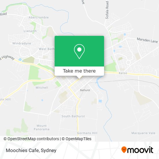 Moochies Cafe map