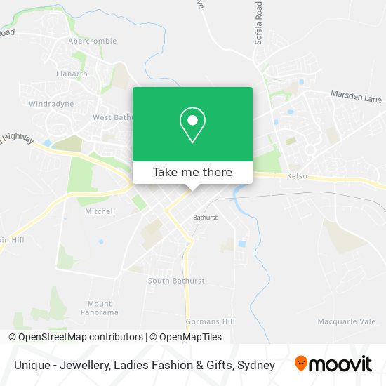 Unique - Jewellery, Ladies Fashion & Gifts map