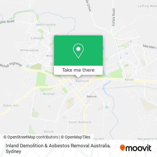 Inland Demolition & Asbestos Removal Australia map