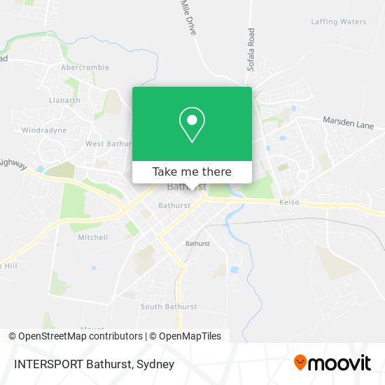 INTERSPORT Bathurst map