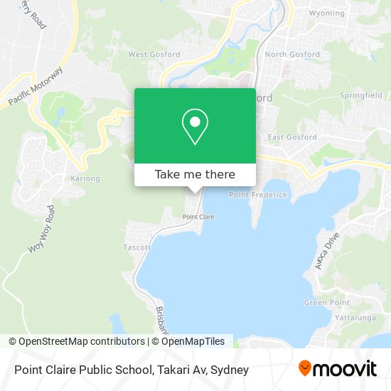 Point Claire Public School, Takari Av map