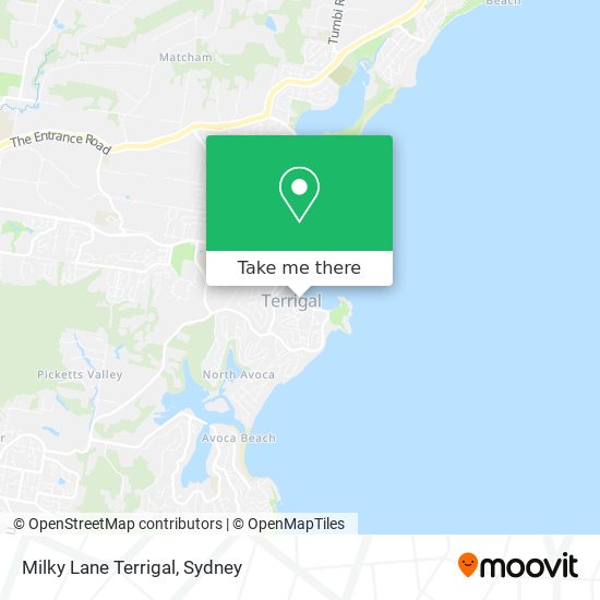 Mapa Milky Lane Terrigal