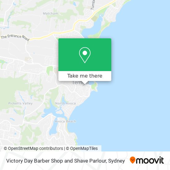 Mapa Victory Day Barber Shop and Shave Parlour