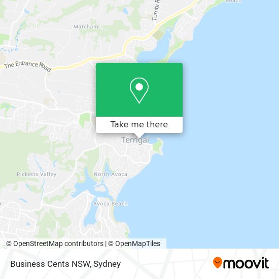 Mapa Business Cents NSW