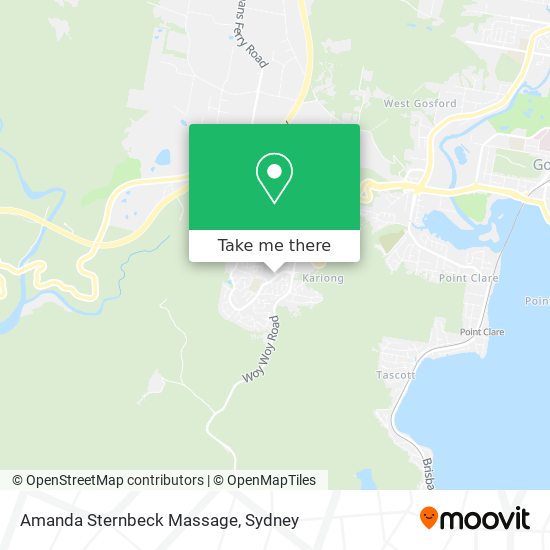 Amanda Sternbeck Massage map