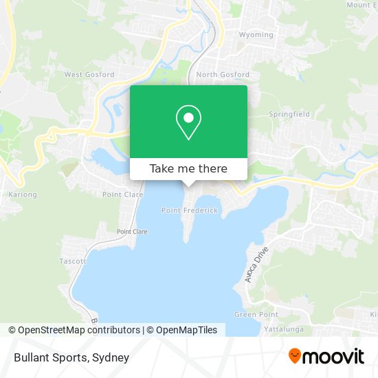 Bullant Sports map
