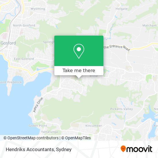 Hendriks Accountants map