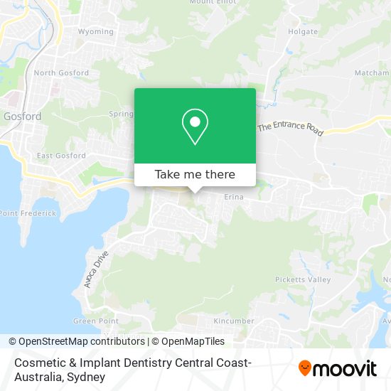 Cosmetic & Implant Dentistry Central Coast-Australia map