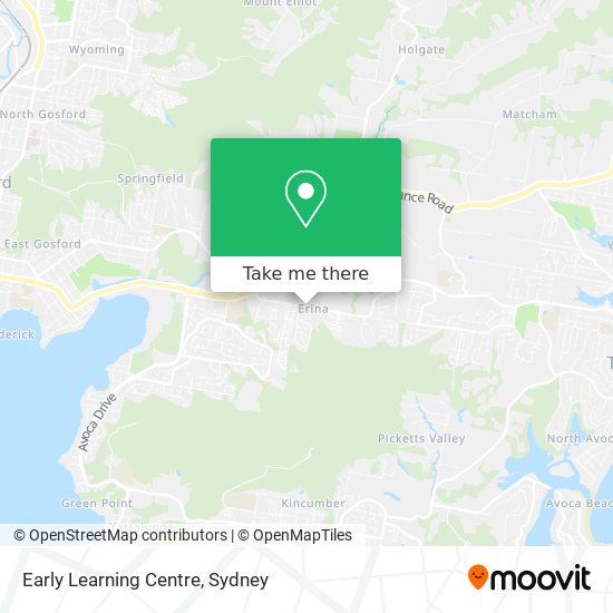 Early Learning Centre map