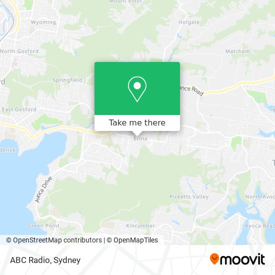 ABC Radio map