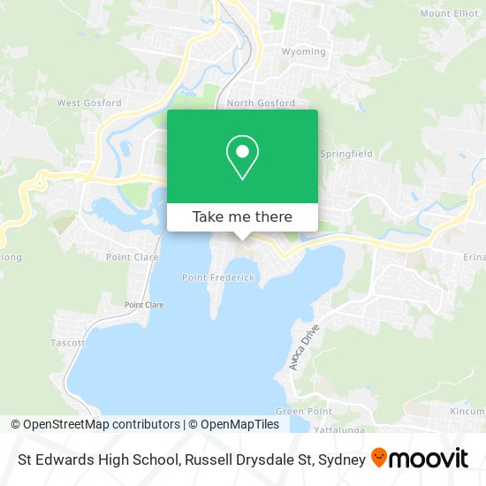 St Edwards High School, Russell Drysdale St map