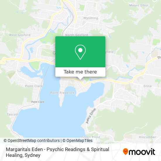 Margarita's Eden - Psychic Readings & Spiritual Healing map