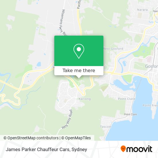 James Parker Chauffeur Cars map