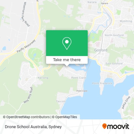 Mapa Drone School Australia