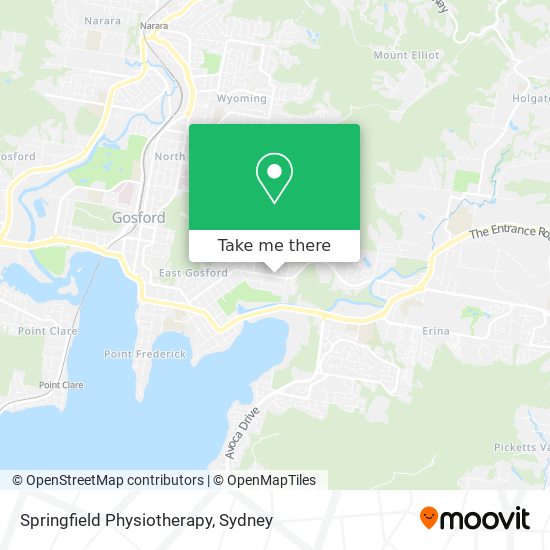 Mapa Springfield Physiotherapy