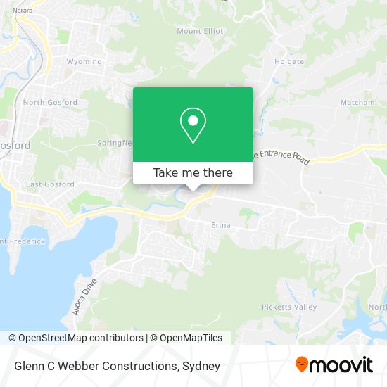 Mapa Glenn C Webber Constructions