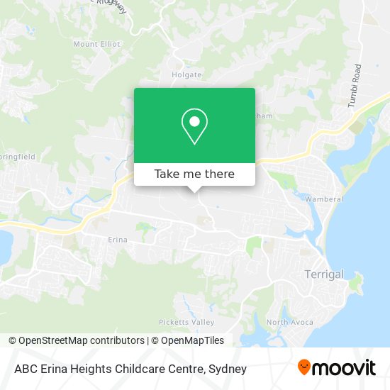 Mapa ABC Erina Heights Childcare Centre