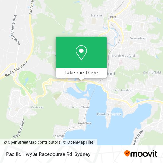 Pacific Hwy at Racecourse Rd map