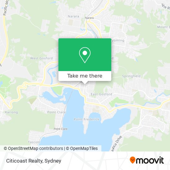 Citicoast Realty map