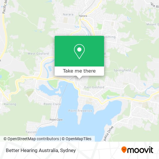 Better Hearing Australia map