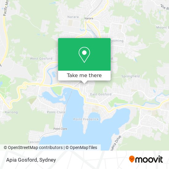 Apia Gosford map