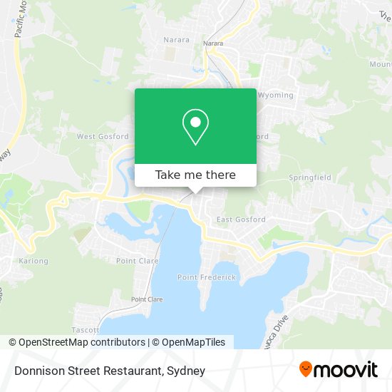 Mapa Donnison Street Restaurant