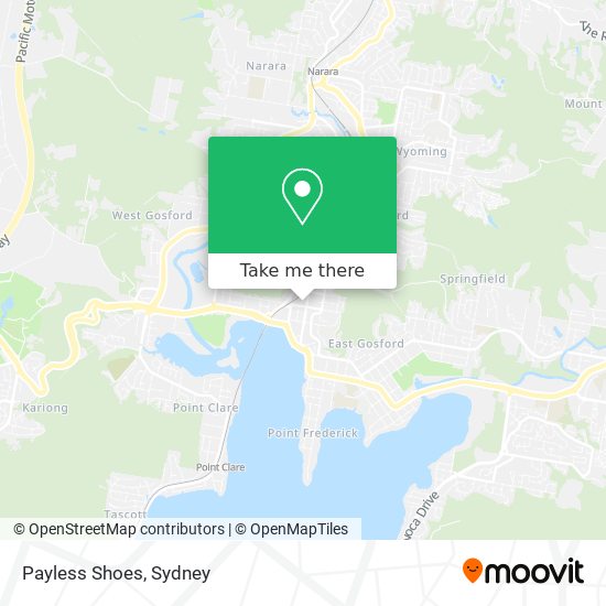 Payless Shoes map