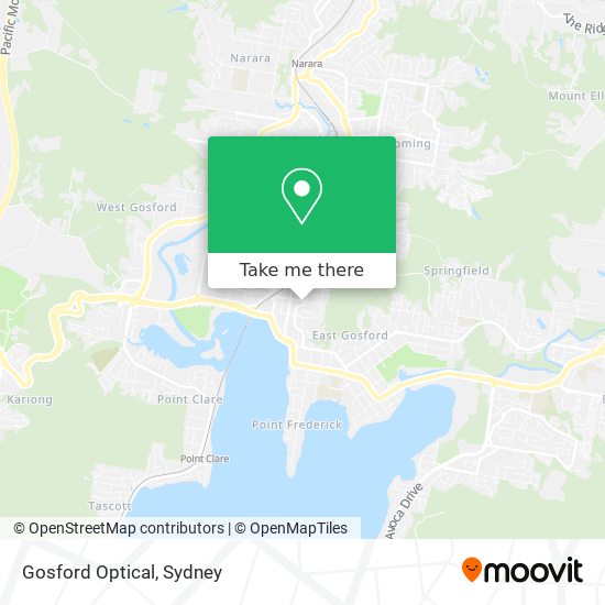 Gosford Optical map