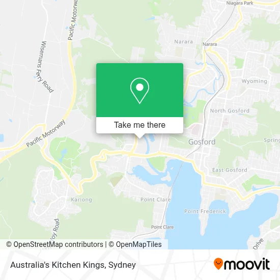 Mapa Australia's Kitchen Kings