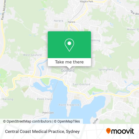 Central Coast Medical Practice map