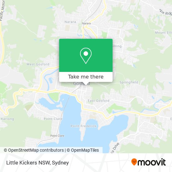 Mapa Little Kickers NSW