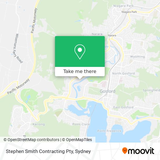 Stephen Smith Contracting Pty map