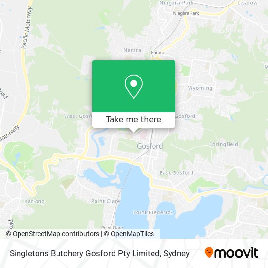 Singletons Butchery Gosford Pty Limited map