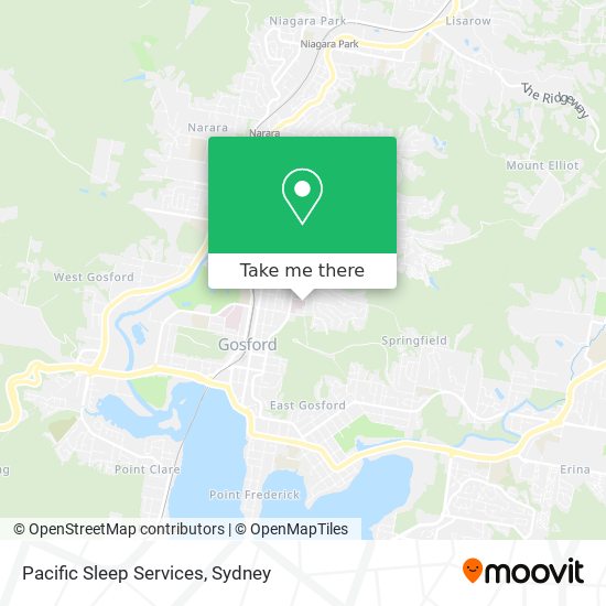 Pacific Sleep Services map