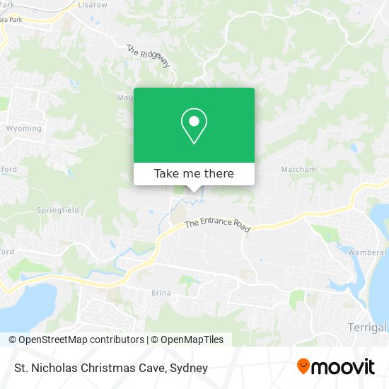 St. Nicholas Christmas Cave map