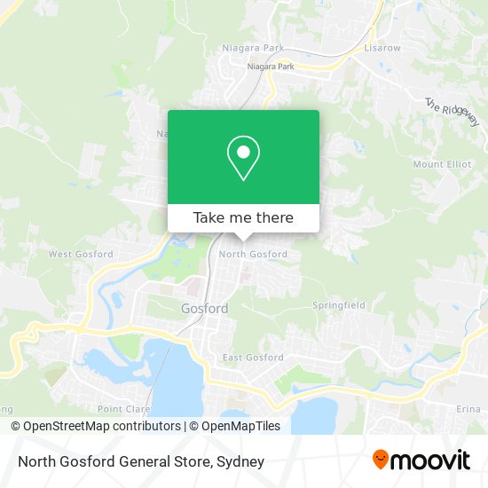 North Gosford General Store map
