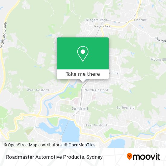 Roadmaster Automotive Products map