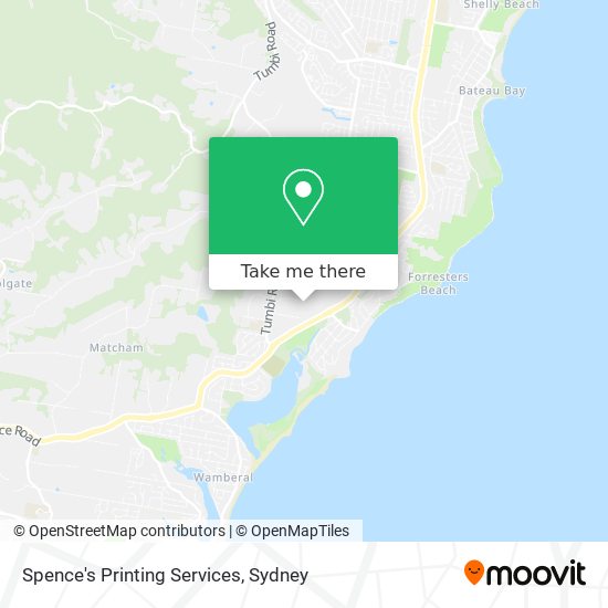 Spence's Printing Services map
