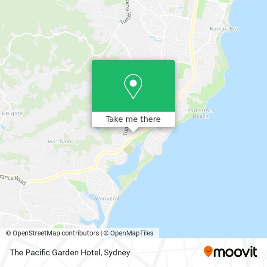 The Pacific Garden Hotel map