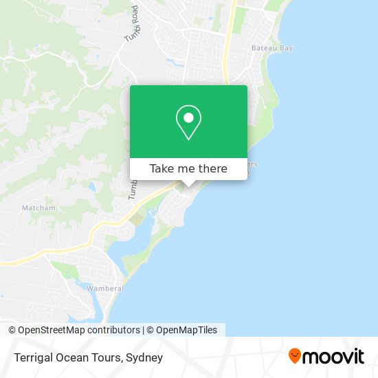 Terrigal Ocean Tours map