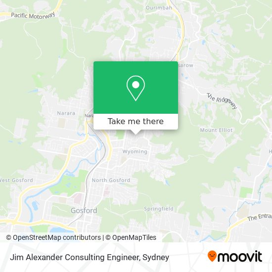 Jim Alexander Consulting Engineer map