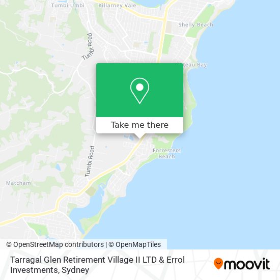 Tarragal Glen Retirement Village II LTD & Errol Investments map
